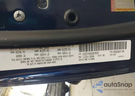 2013 Dodge Challenger Sxt Plus z USA, uszkodzony, nr VIN 2C3CDYAGXDH579256